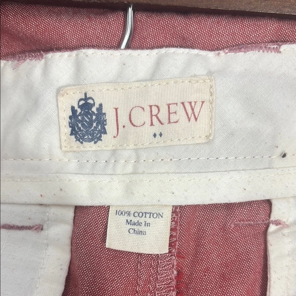 J. Crew Red Flat Front Shorts Versatile Summer Essential